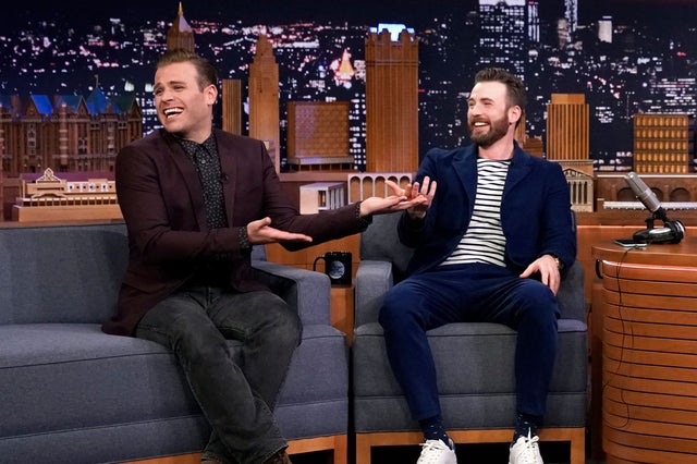 Scott and Chris Evans on tonight show