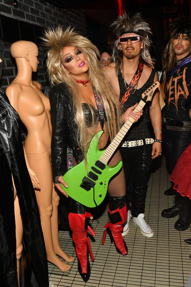 Mariah Carey and Bryan Tanaka at heidi klum party