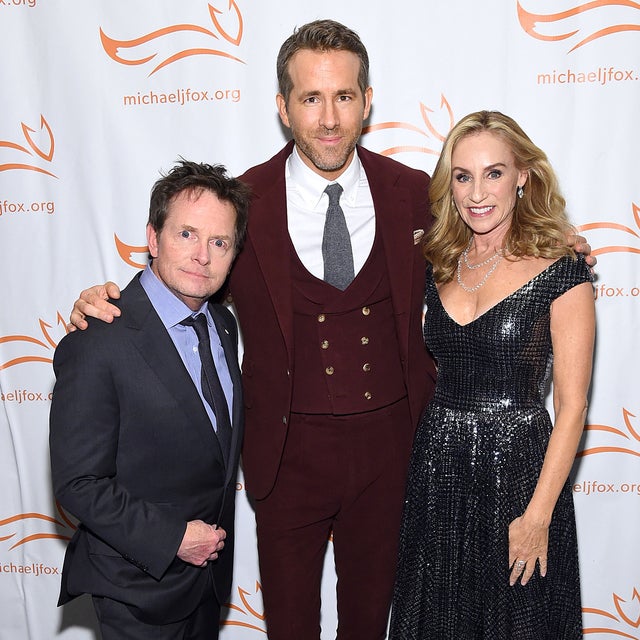 Michael J. Fox, Ryan Reynolds and Tracy Pollan