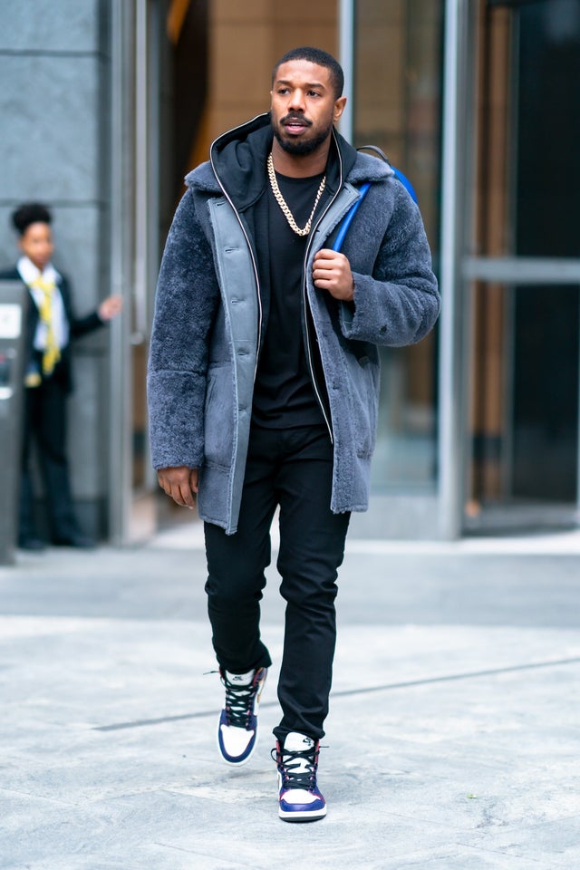 Michael B. Jordan in nyc on nov 17