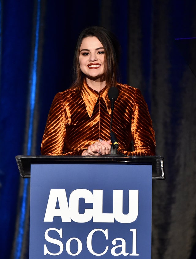 Selena Gomez at aclu dinner