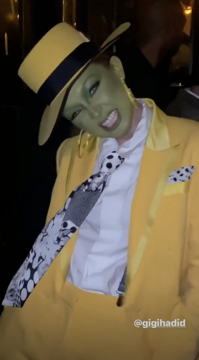 Gigi Hadid as the mask halloween 2019