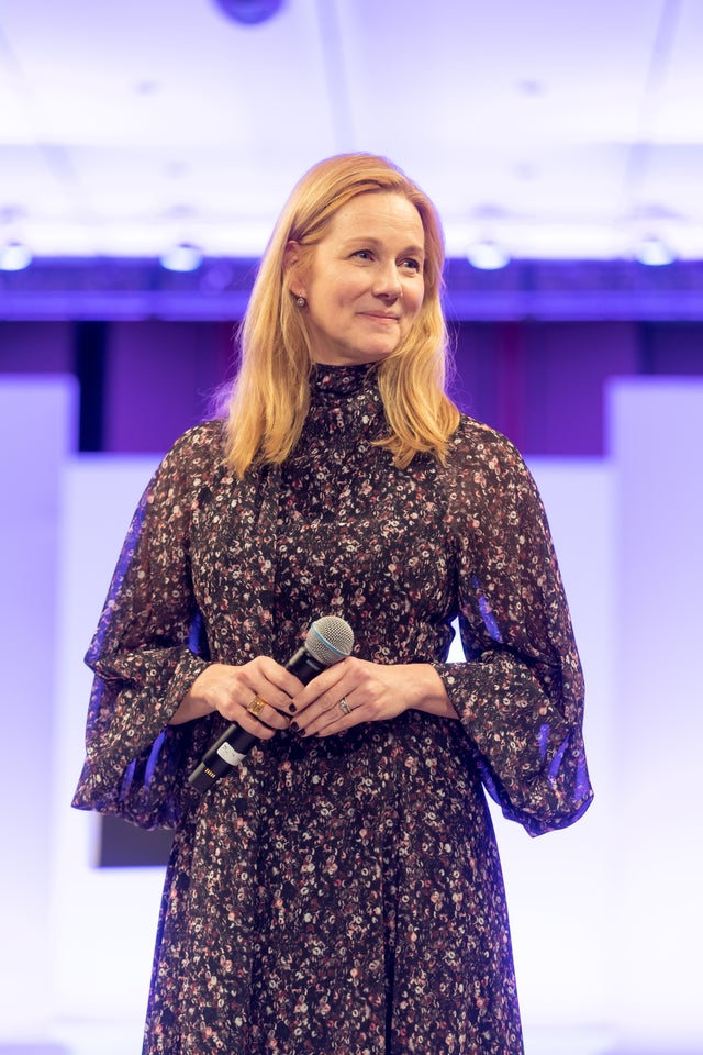 laura linney at down syndrome fundraiser