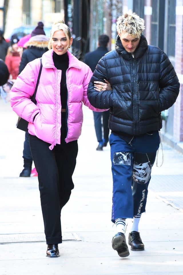 Dua Lipa and Anwar Hadid in Soho