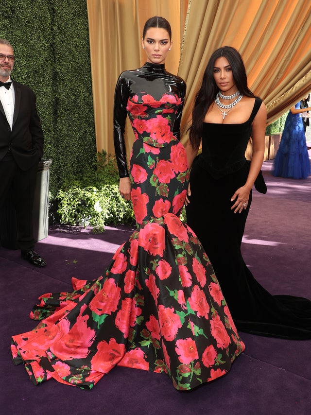 Kendall Jenner and Kim Kardashian at the The 71st Primetime Emmy Awards