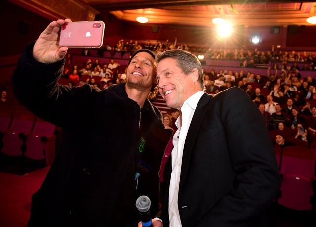 Matthew McConaughey and Hugh Grant at the gentleman screening