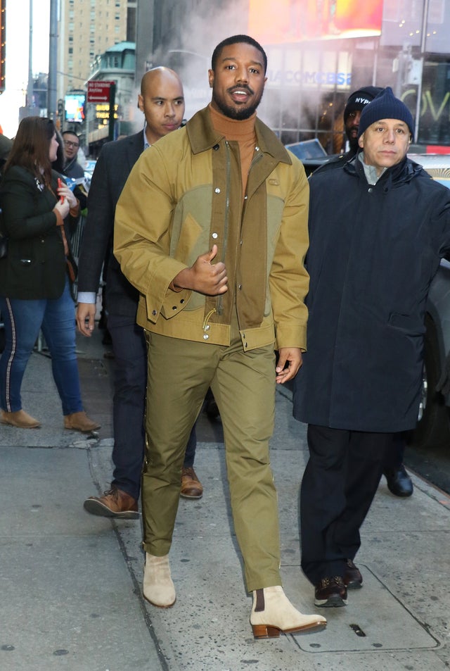 Michael B. Jordan in nyc on 12/18