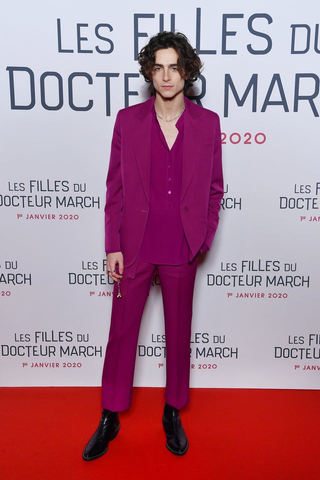 Timothee Chalamet at Little Women premiere in Paris