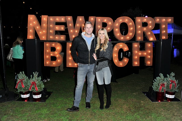 Christina Anstead at newport beach holiday parade