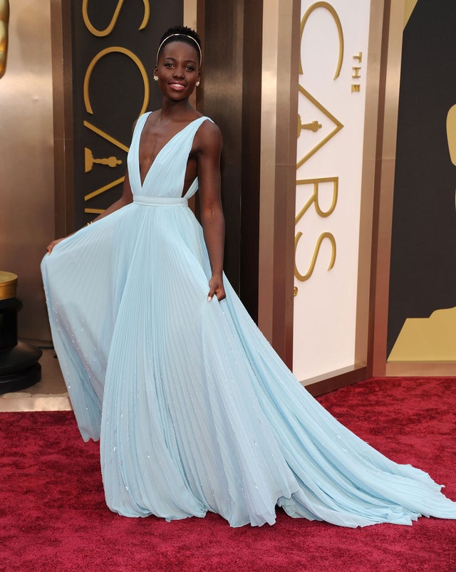 Lupita Nyong'o attends the 2014 Oscars