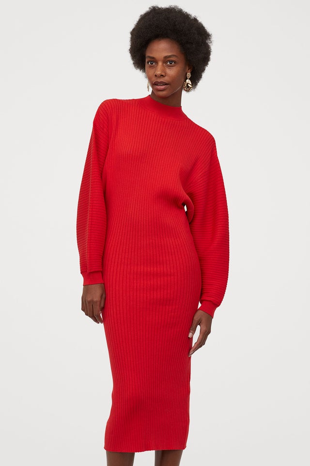 Rib-knit Dress