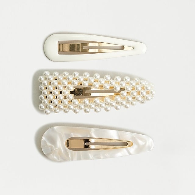 Pearl Hair Clip Three-Pack