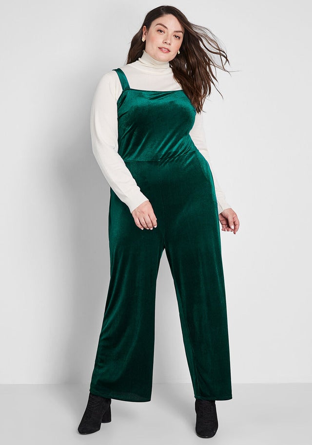 It Girl Status Velvet Jumpsuit