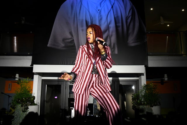 Kelis at grammy pre-party