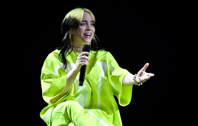 billie eilish performs at spotify best new artist party