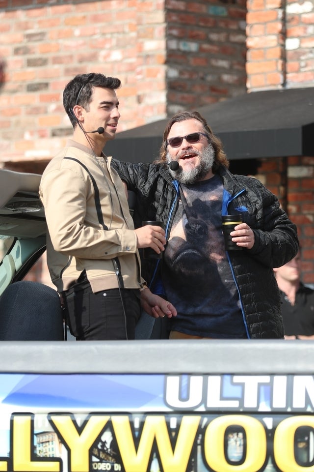 Joe Jonas and Jack Black give hollywood tour bus ride