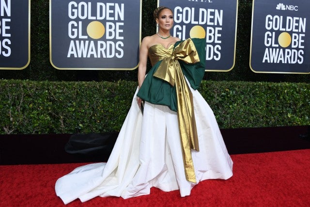 jennifer lopez at 2020 golden globes