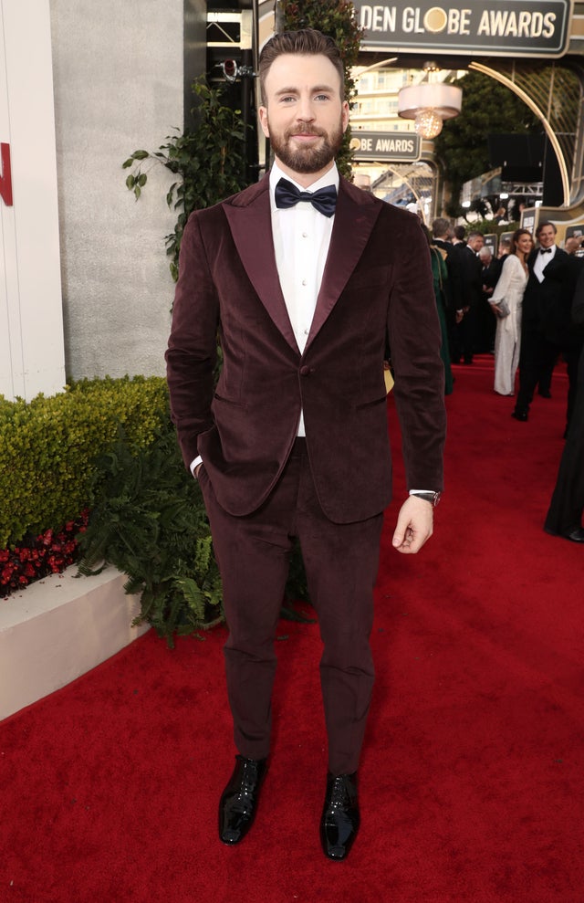 Chris Evans at 2020 golden globes