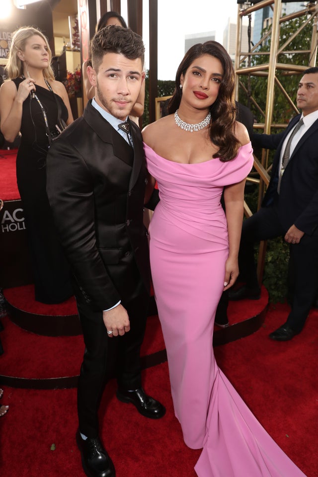 Nick Jonas and Priyanka Chopra at 2020 golden globes