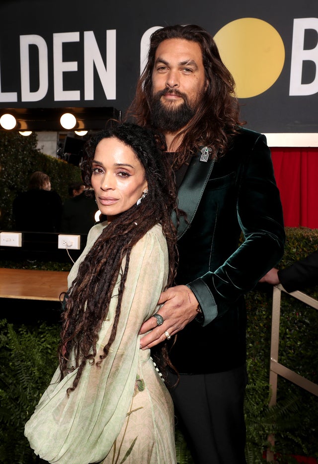 Lisa Bonet and Jason Momoa at 2020 golden globes