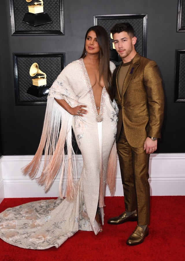 priyanka and nick at 2020 grammys