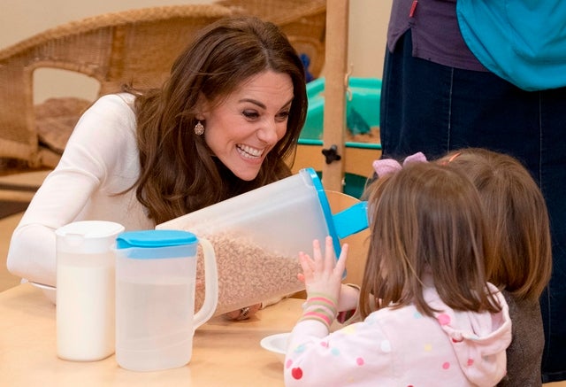 Kate Middleton at nursery school in london