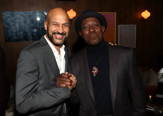 Keegan-Michael Key and Wesley Snipes at la tastemaker