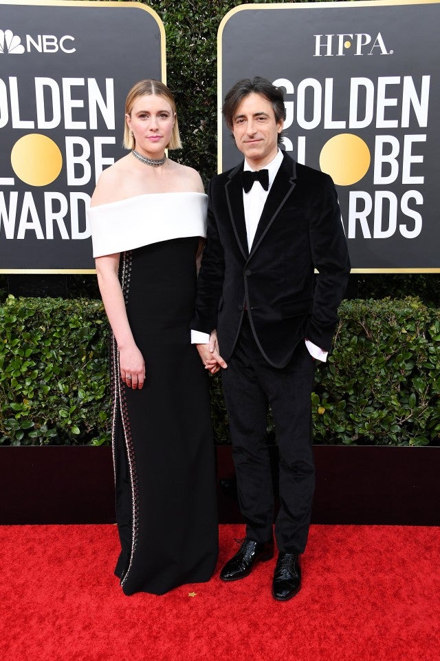 Greta Gerwig and Noah Baumbach at 2020 golden globes