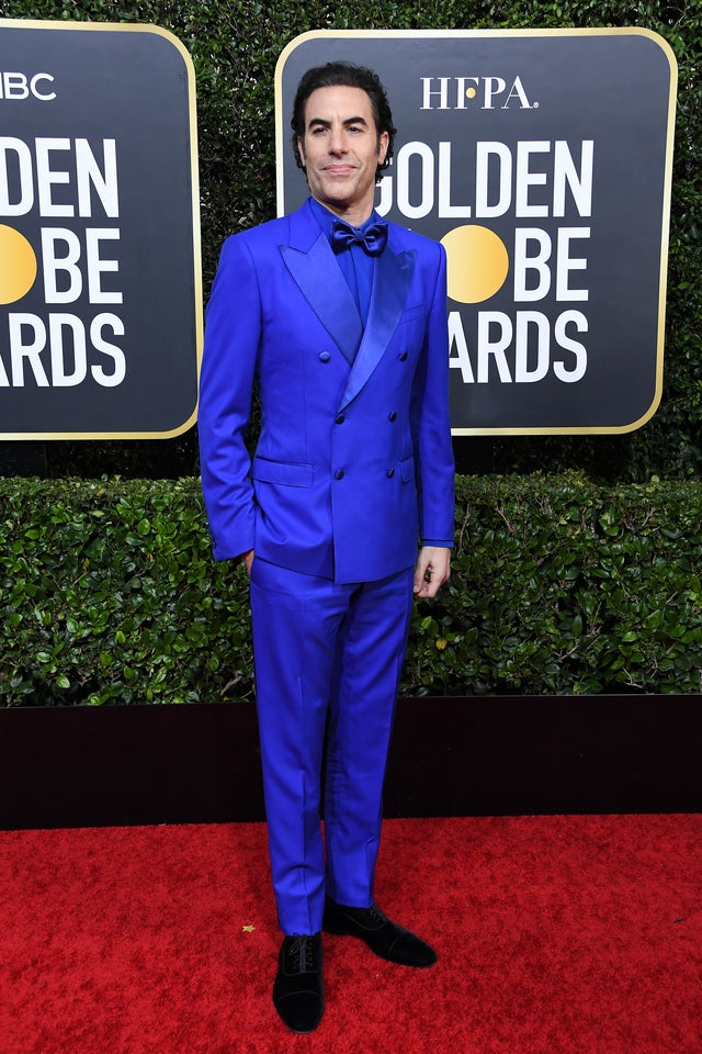 Sacha Baron Cohen at the 77th Annual Golden Globe Awards