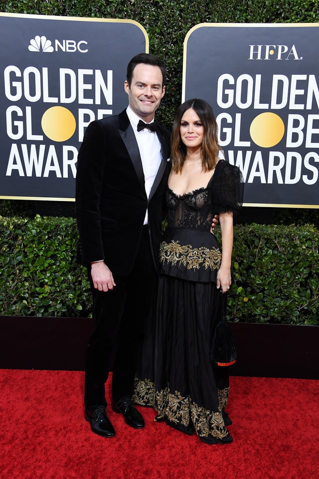 Bill Hader and Rachel Bilson at 2020 golden globes