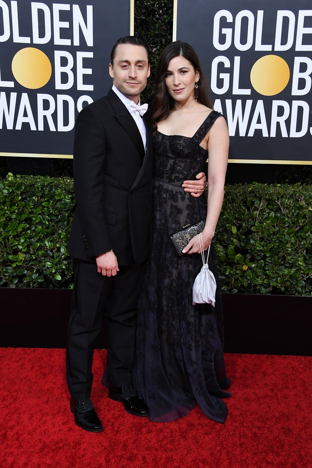 Kieran Culkin and Jazz Charton at the 77th Annual Golden Globe Awards