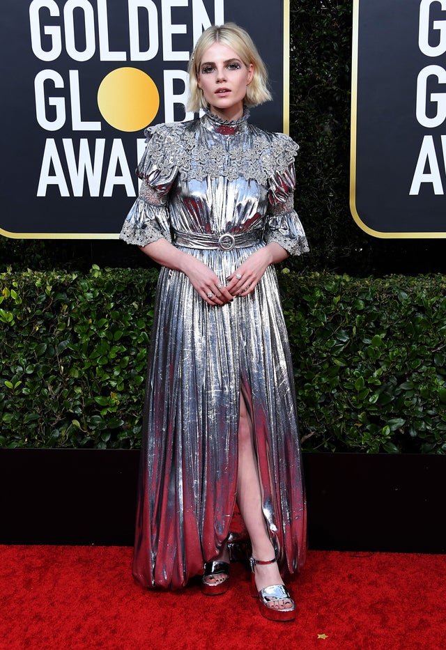 Lucy Boynton at the 77th Annual Golden Globe Awards 