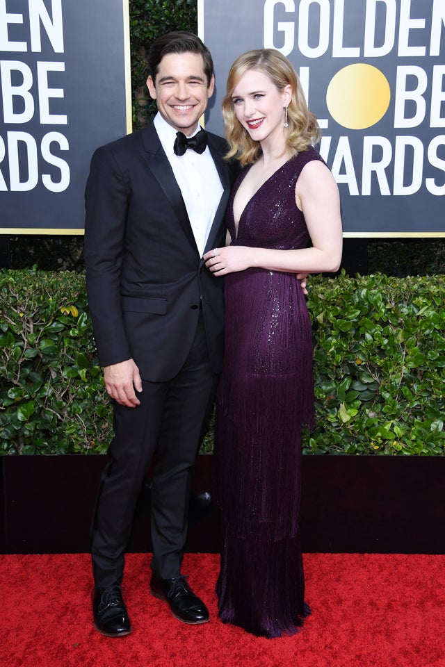 Jason Ralph and Rachel Brosnahan at 2020 golden globes