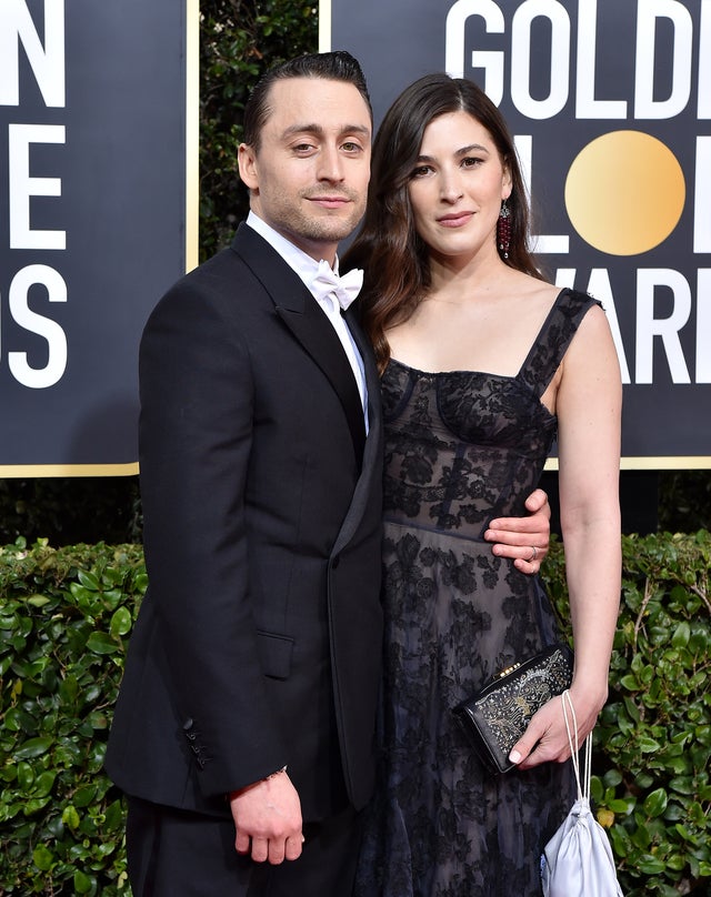 Kieran Culkin and Jazz Charton at the 77th Annual Golden Globe Awards 