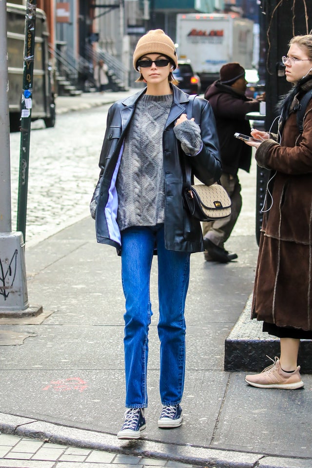 kaia gerber in soho