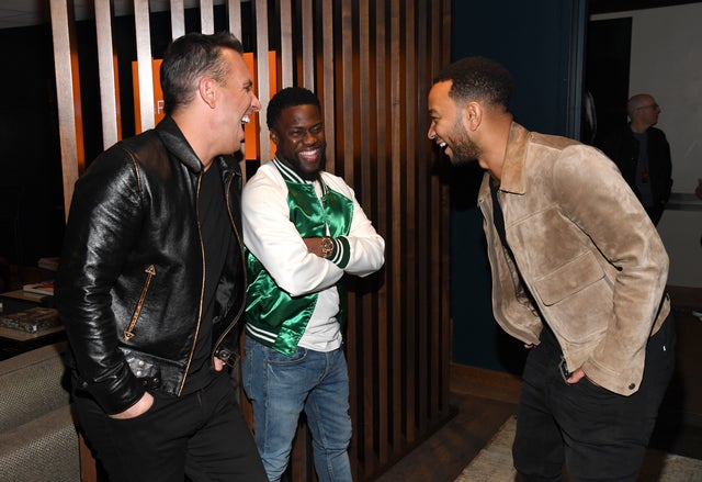 Sebastian Maniscalco, Kevin Hart and John Legend