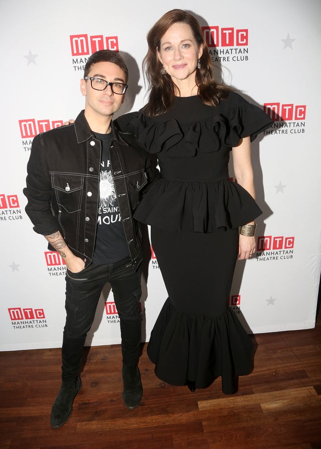 Christian Siriano and Laura Linney