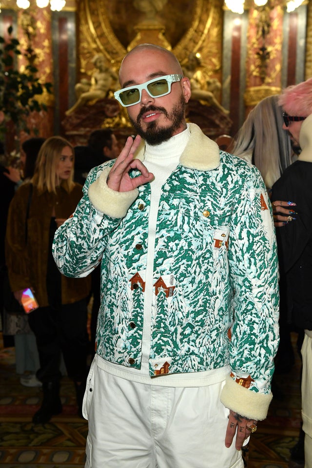 J Balvin at paris fashion week