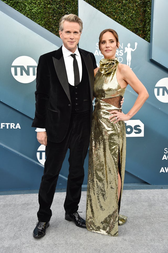 Cary Elwes and Lisa Marie Kubikoff at sag awards 2020