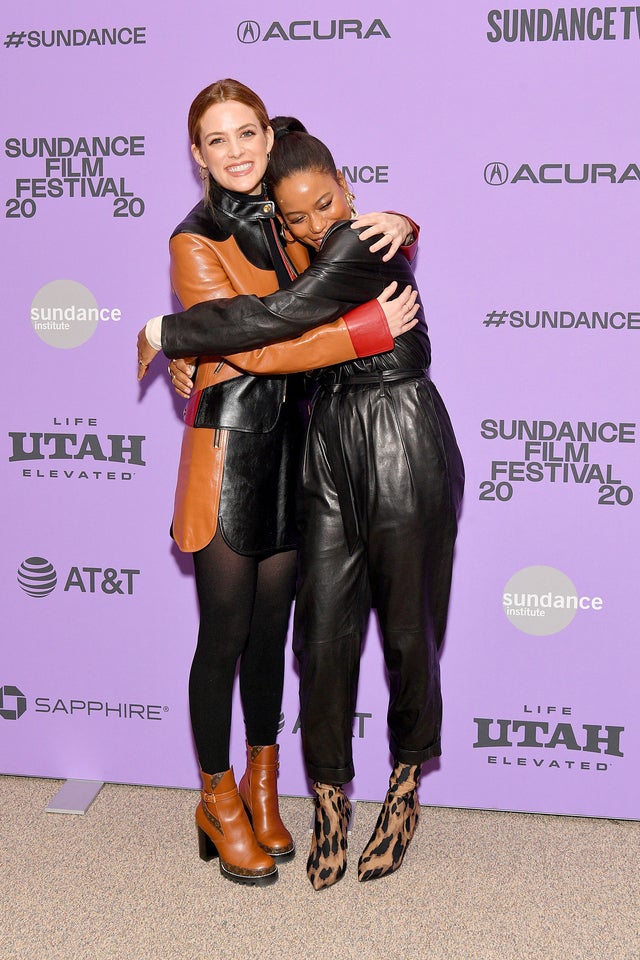 Riley Keough and Aziah King at sundance 2020