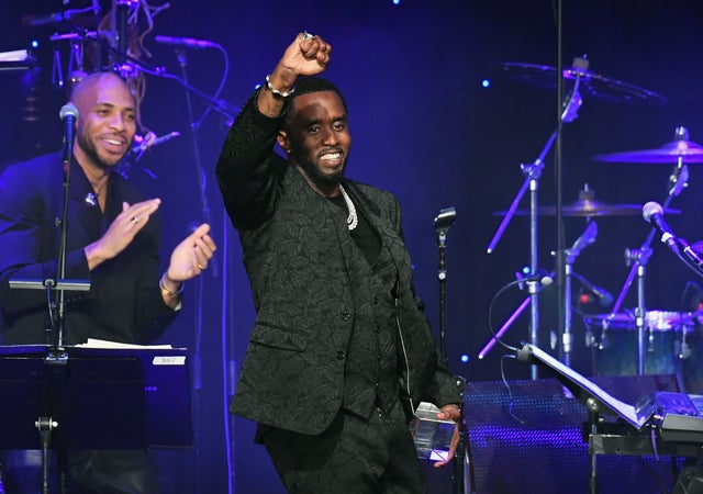 diddy at pre-grammy gala