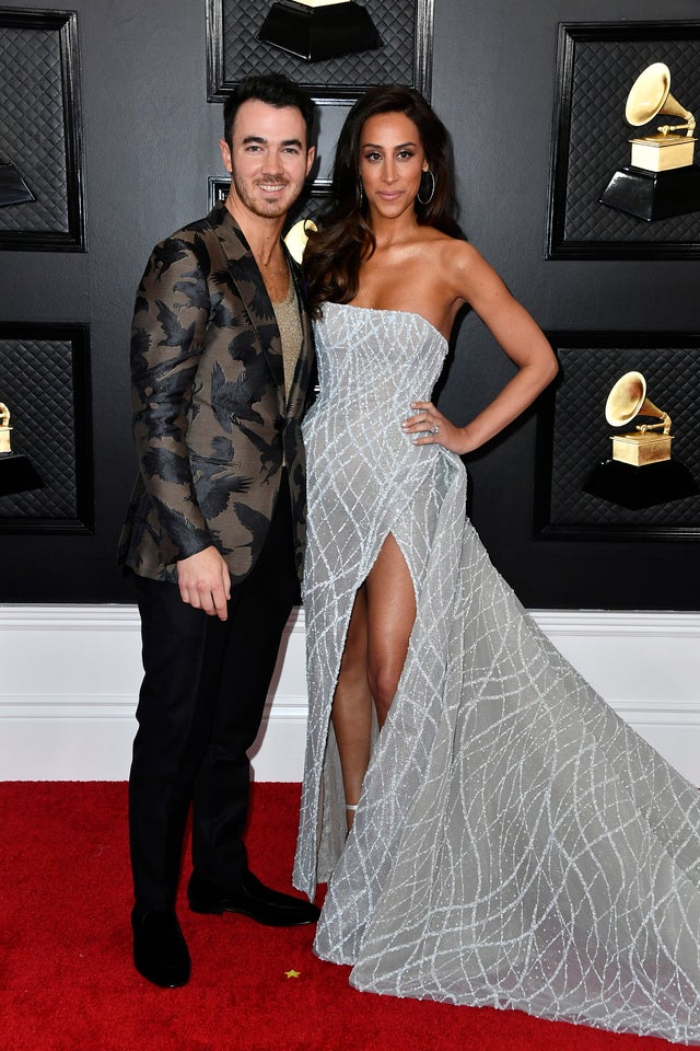 Kevin Jonas and Danielle Jonas at 2020 grammys