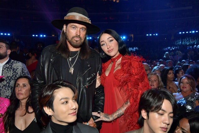 Billy Ray and Noah Cyrus at 20202 grammys