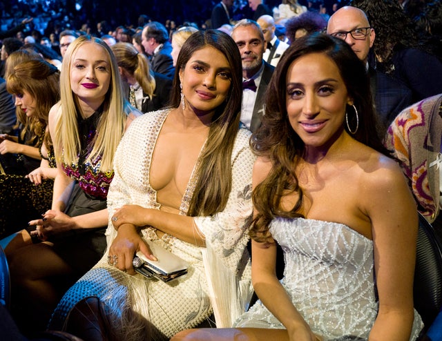 Sophie Turner, Priyanka Chopra, and Danielle Jonas at 2020 grammys