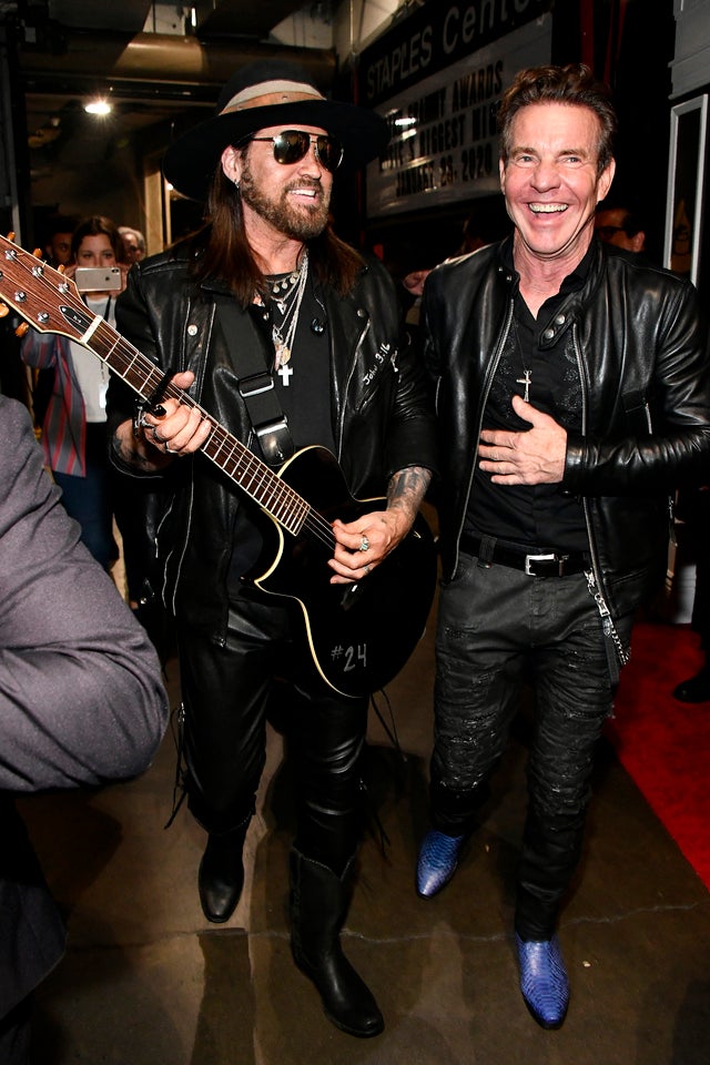 Billy Ray Cyrus and Dennis Quaid at 2020 grammys