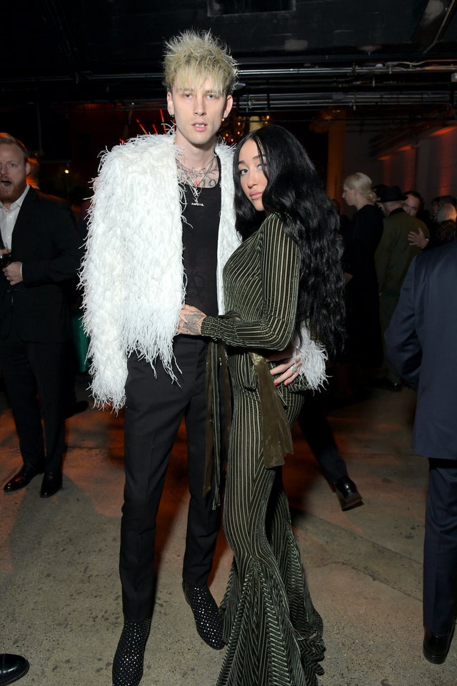 Machine Gun Kelly and Noah Cyrus at grammy party