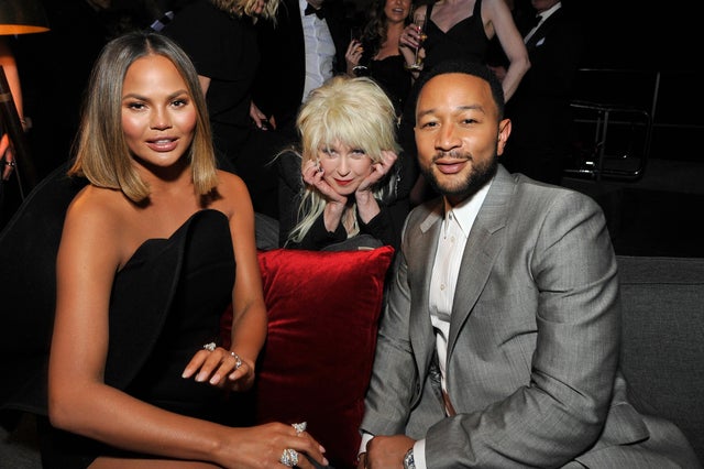 Chrissy Teigen, Cyndi Lauper and John Legend