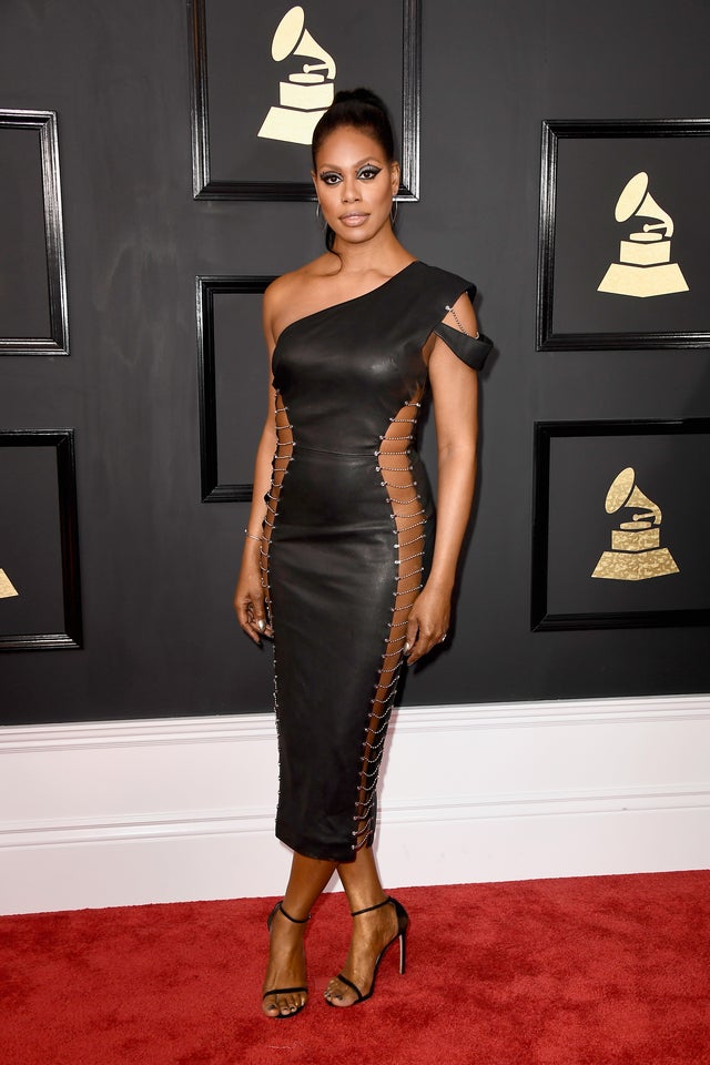 Laverne Cox at 2017 GRAMMYs