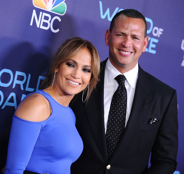 Jennifer Lopez and Alex Rodriguez at NBC's "World of Dance" celebration in 2017