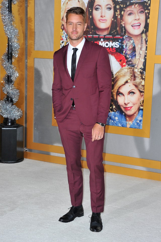 justin hartley at the premiere of 'A Bad Moms Christmas' in October 2017